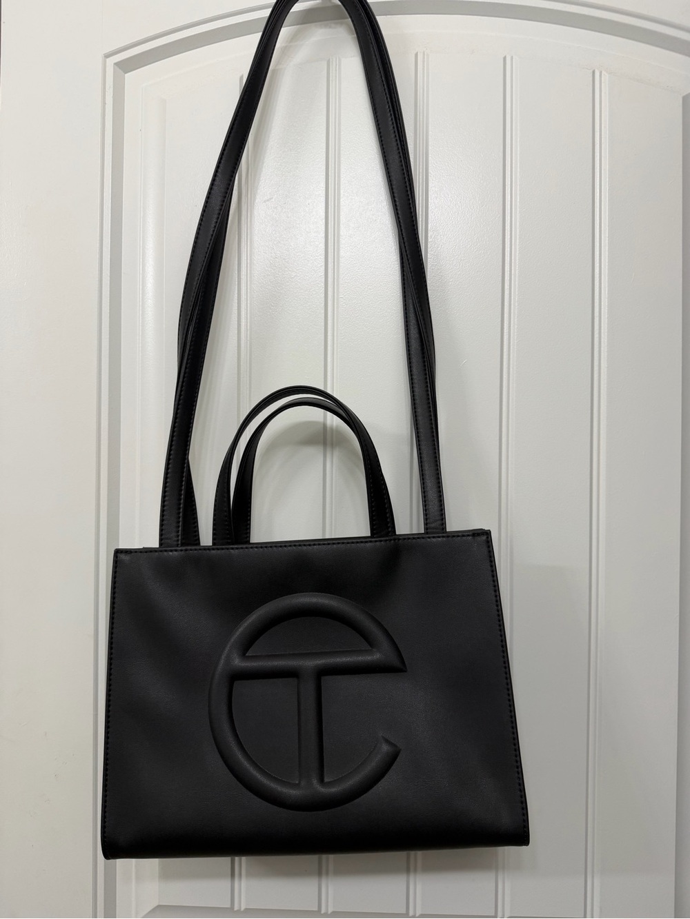 Telfar Schmedium Shopping Bag in black